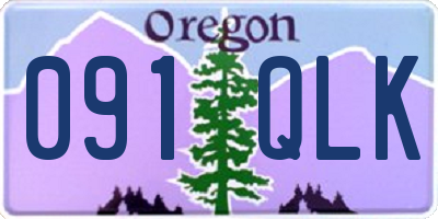 OR license plate 091QLK
