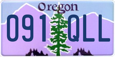 OR license plate 091QLL