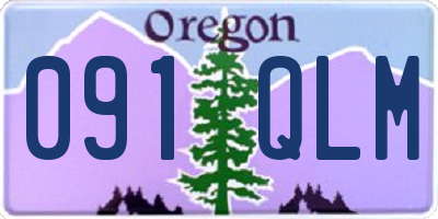 OR license plate 091QLM