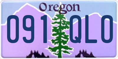 OR license plate 091QLO