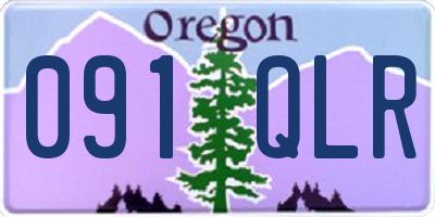 OR license plate 091QLR