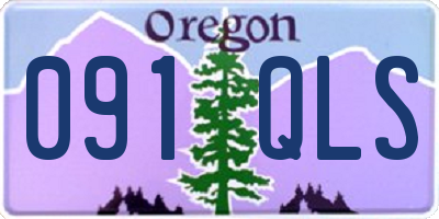 OR license plate 091QLS