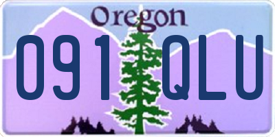 OR license plate 091QLU
