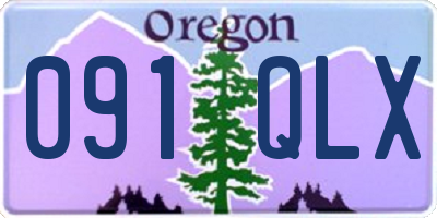 OR license plate 091QLX