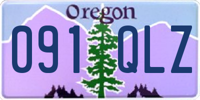 OR license plate 091QLZ