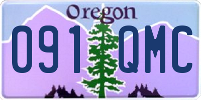 OR license plate 091QMC