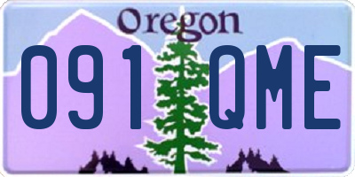 OR license plate 091QME