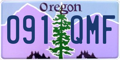OR license plate 091QMF