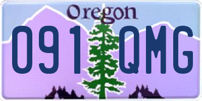 OR license plate 091QMG