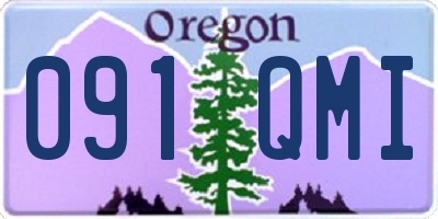 OR license plate 091QMI