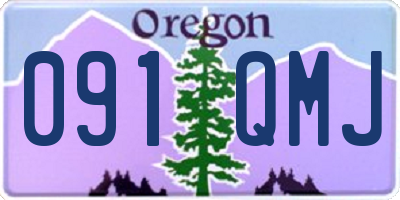 OR license plate 091QMJ
