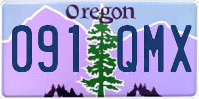 OR license plate 091QMX