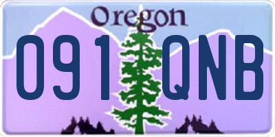 OR license plate 091QNB
