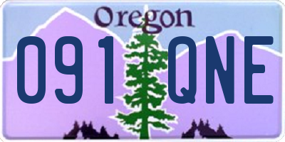 OR license plate 091QNE