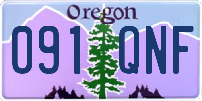 OR license plate 091QNF