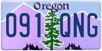 OR license plate 091QNG