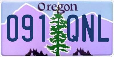 OR license plate 091QNL