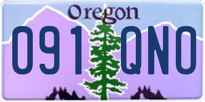 OR license plate 091QNO