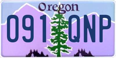 OR license plate 091QNP