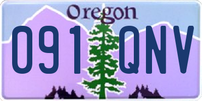 OR license plate 091QNV