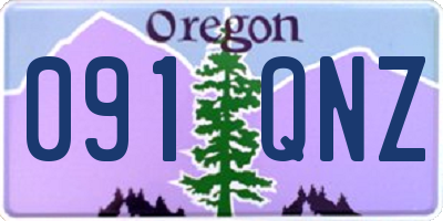 OR license plate 091QNZ