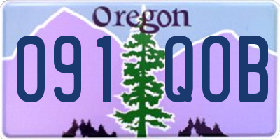 OR license plate 091QOB