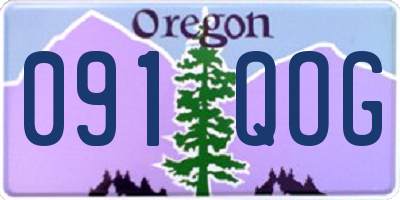 OR license plate 091QOG