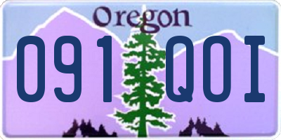 OR license plate 091QOI