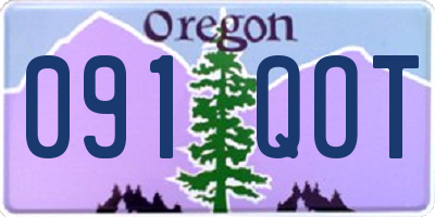 OR license plate 091QOT
