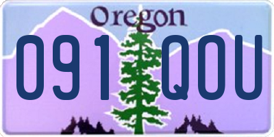 OR license plate 091QOU