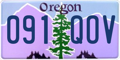 OR license plate 091QOV