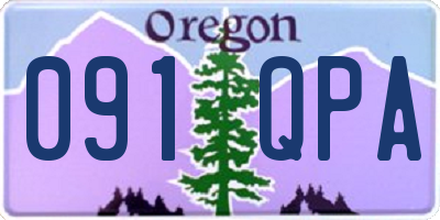 OR license plate 091QPA