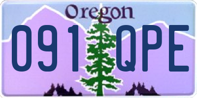 OR license plate 091QPE