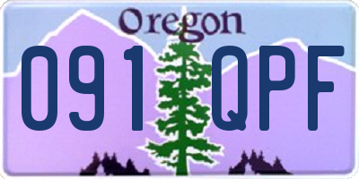 OR license plate 091QPF