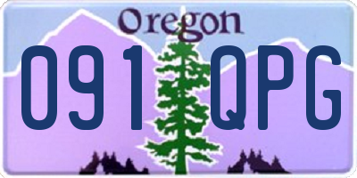 OR license plate 091QPG