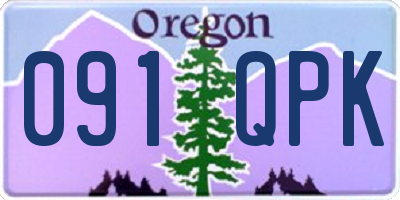 OR license plate 091QPK