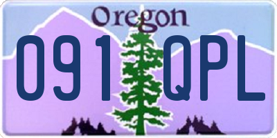 OR license plate 091QPL
