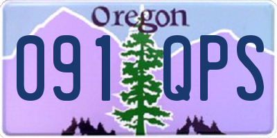 OR license plate 091QPS