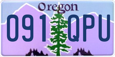 OR license plate 091QPU