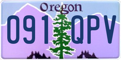 OR license plate 091QPV