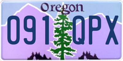 OR license plate 091QPX