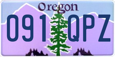 OR license plate 091QPZ