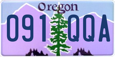 OR license plate 091QQA