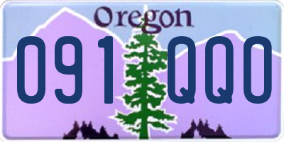 OR license plate 091QQO