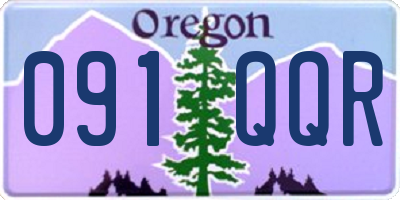 OR license plate 091QQR
