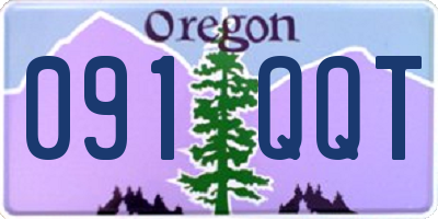 OR license plate 091QQT