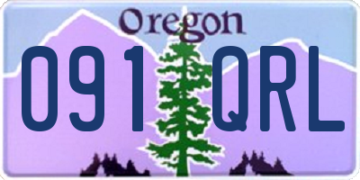 OR license plate 091QRL