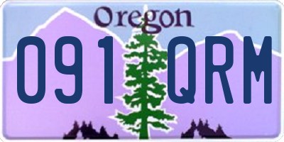 OR license plate 091QRM