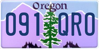 OR license plate 091QRO
