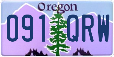 OR license plate 091QRW